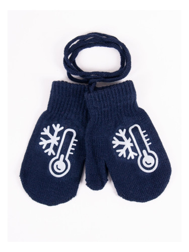 Yoclub Kids's Gloves RED-0236C-AA10-004 Navy Blue