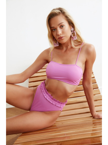 Дамско долнище на бански Trendyol High Waist