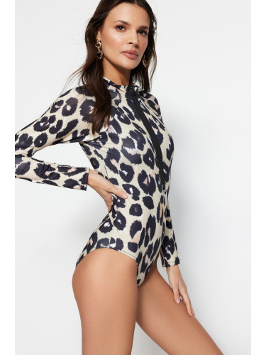 Дамски бански Trendyol Patterned