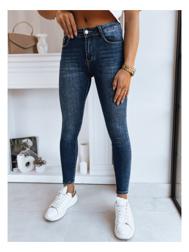 Spodnie damskie jeansowe DIRIA ciemnoniebieskie Dstreet