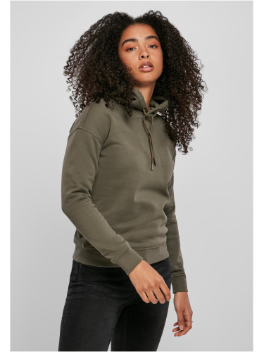 Women's Organic Olive Hooded Jacket