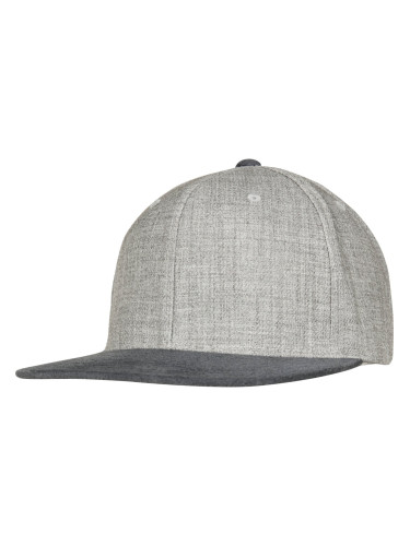 Melange Velour Snapback Grey/Grey