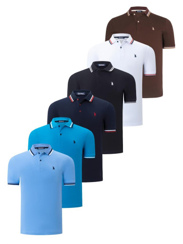 Men's polo shirt dewberry