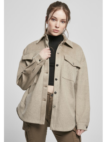Women's classic overshirt lighttaupe