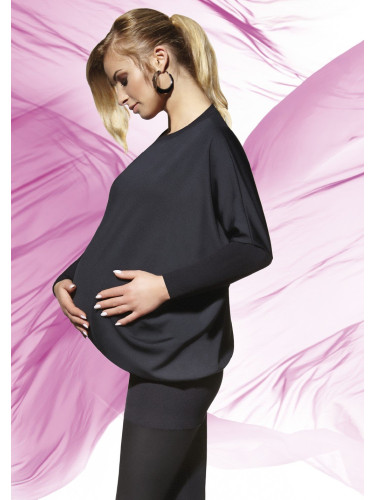 Bas Bleu Maternity tunic EMI black made of elastic material