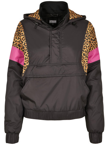 Women's jacket AOP Mixed Pull Over Black/leo