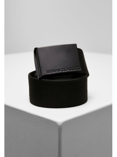 Colorful canvas belt with buckle black