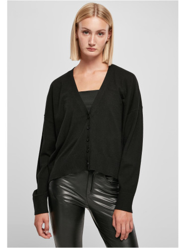 Women's eco viscose oversized cardigan black