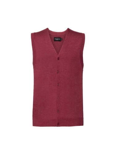 Men's Sleeveless Cardigan, Neckline V R719M 50/50 50% Cotton 50% Acrylic CottonBlend TM weave 12 275g