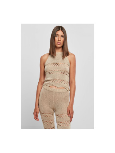 Women's short crocheted neck warmer Top softseagrass