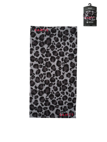 Dark grey women's patterned multifunctional scarf SAM 73