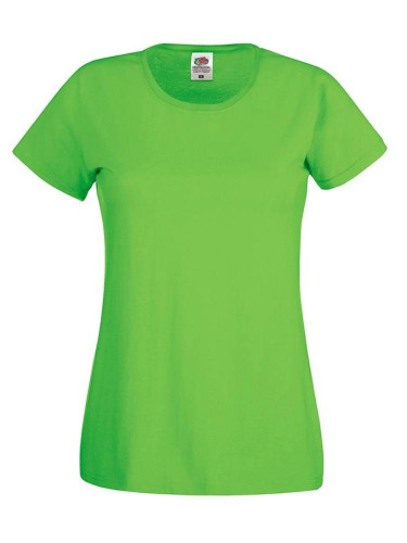 Green Women's T-shirt Lady fit Original Fruit of the Loom