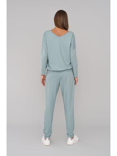 Karina Women's Long Sleeve Tracksuit, Long Pants - Mint