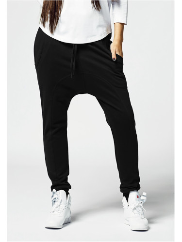 Women's lightweight fleece trousers Sarouel black