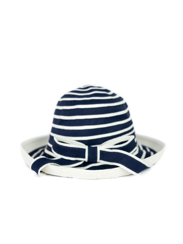 Art Of Polo Woman's Hat Cz23160-2 White/Navy Blue