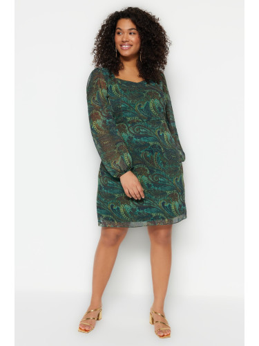 Дамска рокля Trendyol TBBSS23AH00187/Green