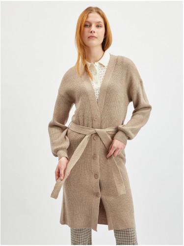 Orsay Beige Women's Long Cardigan - Women's