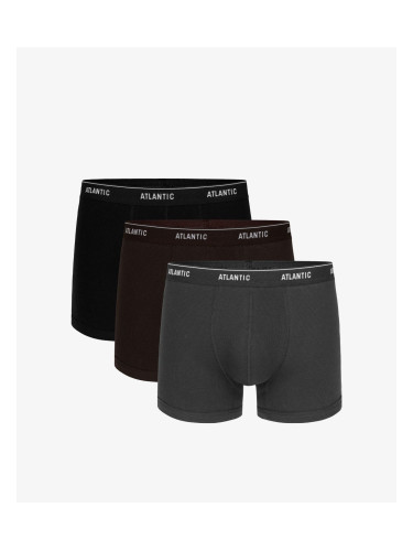 Boxer shorts Atlantic 3MH-179 A'3 S-2XL graphite-black-chocolate 088