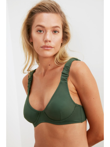 Дамско горнище на  бански Trendyol Ruffle detailed