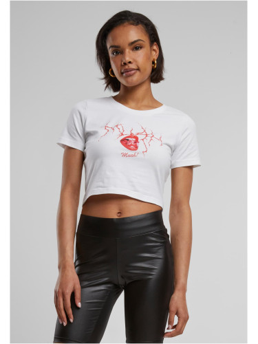 White Muah Cropped Tee T-Shirt