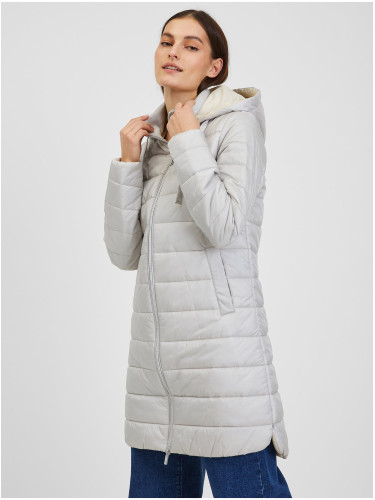 Orsay Light Blue Women's Winter Quilted Coat - Women's