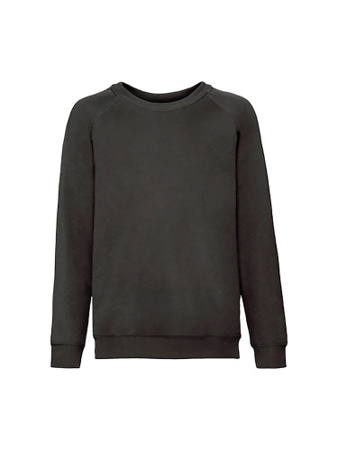 Czarna bluza dziecięca Raglan Sweat Fruit of the Loom