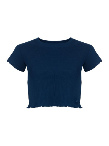 Navy blue women's T-shirt NAX Reisa
