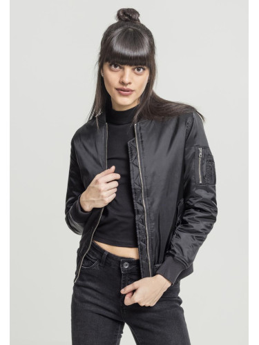 Women's Basic Bomber Jacket Black