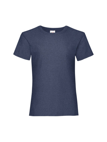 Navy Girls' T-shirt Valueweight Fruit of the Loom