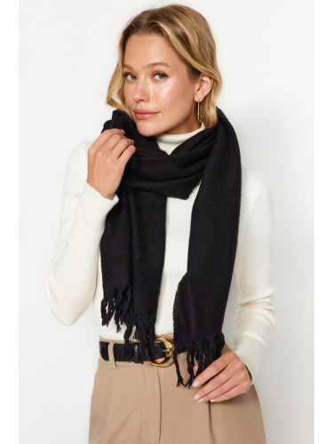 Trendyol Black Soft-Textured Scarf