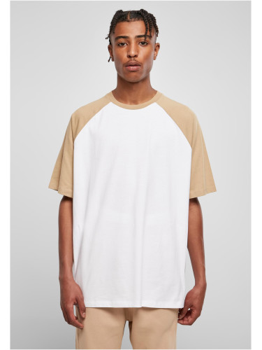 Organic Oversized Raglan T-Shirt White/Beige Union