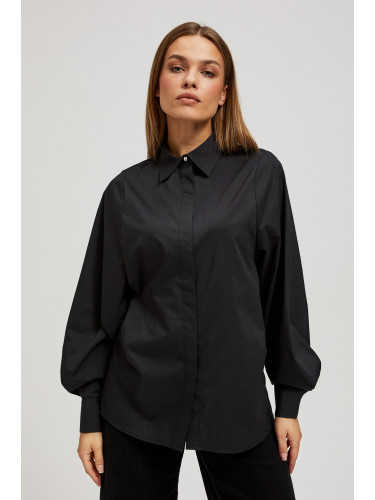 Marisse Fitted Shirt With Puffed Sleeves