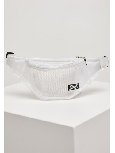 Transparent shoulder bag transparent white