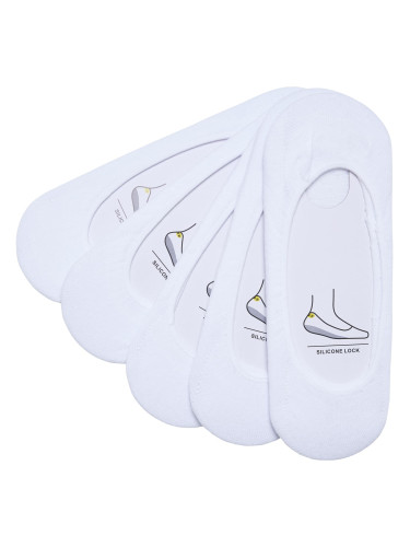 Invisible Socks 5-Pack White
