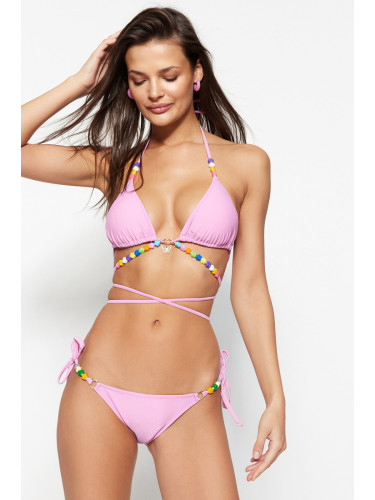 Trendyol розови мъниста аксесоар бикини дъното