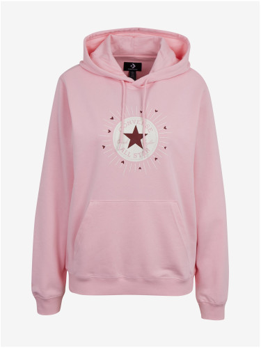 Light pink women's Converse Radiating Love hoodie