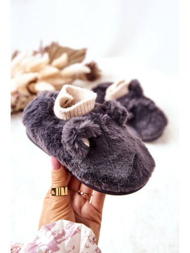 Boto Топъл полар с кант Dark Grey Dessi