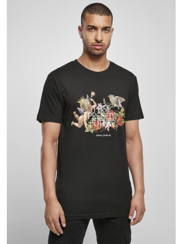 Black T-shirt from the past, present and future