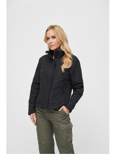 Women's windbreaker with front zipper black