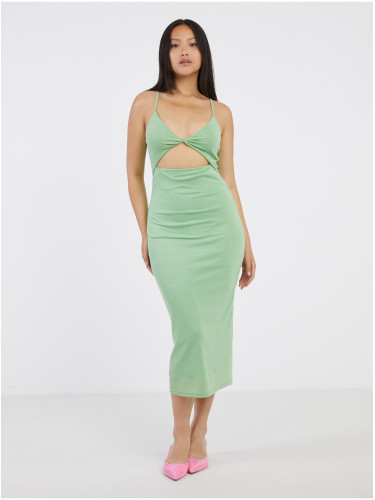 Light green women's sheath maxi dress ONLY Debbie - Women's