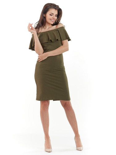 Awama Woman's Dress A221 Khaki