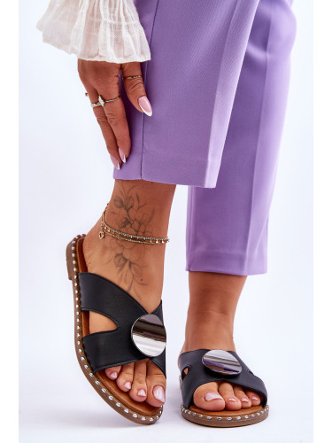 VINCEZA Дамски обувки с плосък ток, черни Kenley