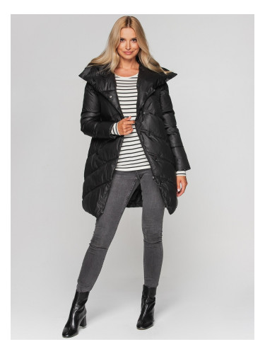 PERSO Woman's Women's winter quilted herringbone down coat