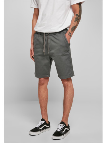 Stretch Twill Joggshorts Light Asphalt