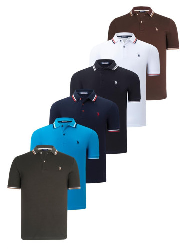 Men's polo shirt dewberry