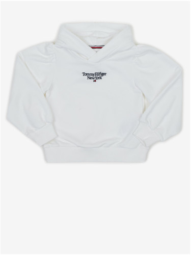 White Girls' Hoodie Tommy Hilfiger - Girls