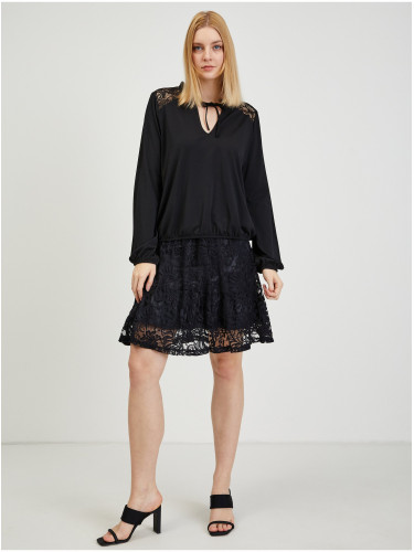 Black Women's Blouse with Lace ORSAY - Ladies