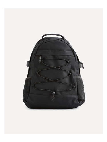 Black men's backpack Celio Bizanzibar