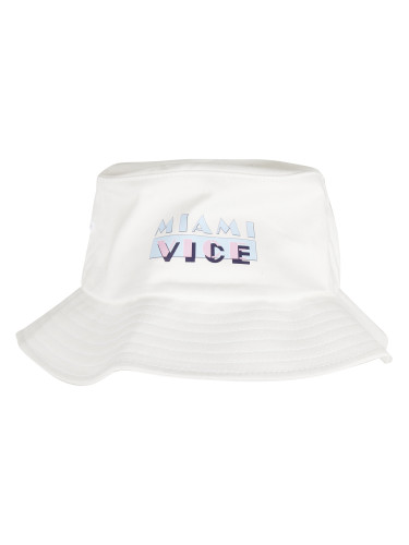 Miami Vice Logo Bucket Hat White