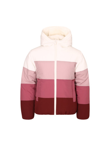 Beige-pink children's winter jacket NAX KEMENO